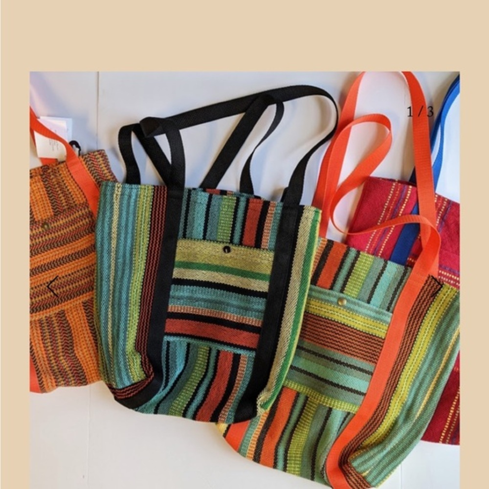 Handwoven Mountain Valley Weavers market bag